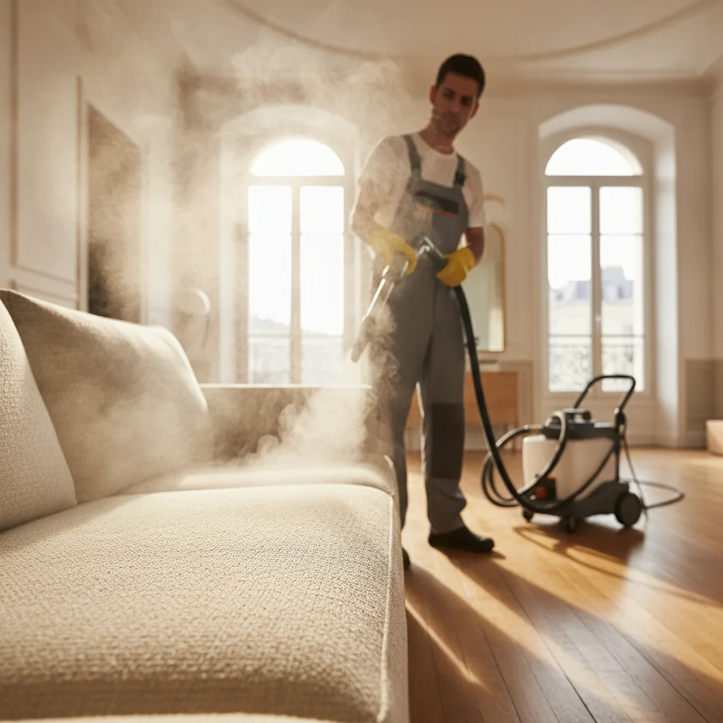 Éliminer odeur cigarette canapé Lille - Nettoyage vapeur professionnel CleanVapeur